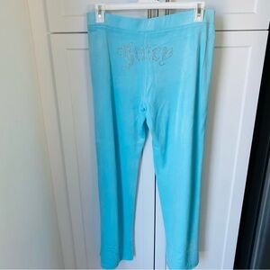 Juicy Couture XL baby light blue velour pants 90s new without tag